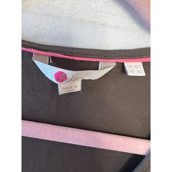 Boden Romper Size 6T Olive Green Tie Waist Perf for Fall Comfy Easy - Picture 5 of 6